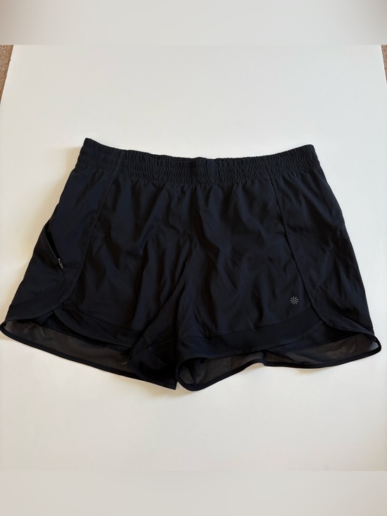 Athleta Pants - Athleta Mesh Racer Run Short Size 1x Black